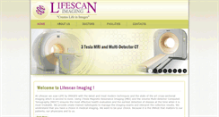 Desktop Screenshot of lifescanimaging.com