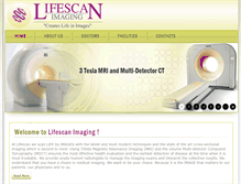 Tablet Screenshot of lifescanimaging.com